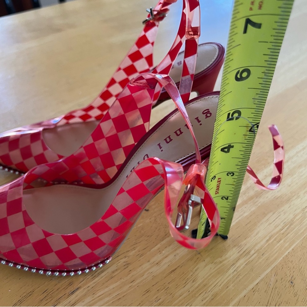 Gianni Bini Renatay Clear Checkered Heels - Picture 5 of 8